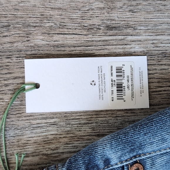 American Eagle AE77 Denim High Waist Cut-off Shorts Size 28 - Picture 4 of 9